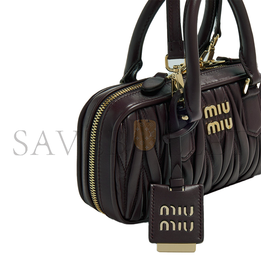 MIU MIU ARCADIE LEATHER MINI-BAG 5BP088 (19*10*5cm)